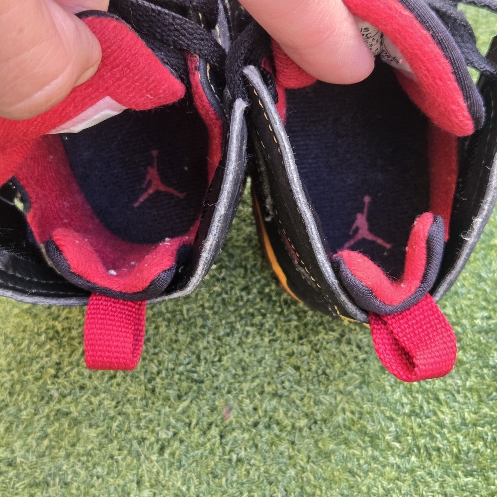 Nike Air Jordan 7C Citrus Black Toddler High Top - Picture 5 of 8